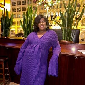 Hanifa Purple Maxi Dress